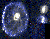 Galaxia elíptica llamada Rueda de Carro.