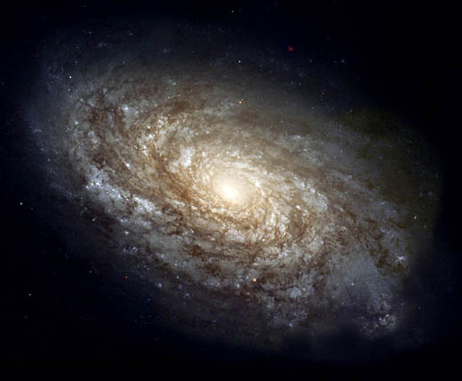 La Vía Láctea es una galaxia de tipo espiral cuyo aspecto vista desde lejos debe ser muy similar al de ésta imagen del HST.