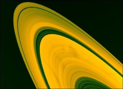 Sistema de anillos de Saturno.