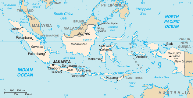 Map of Indonesia