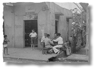 Jugando domino en El Marino , Bayamn en los1900