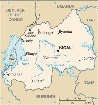 Map of Rwanda