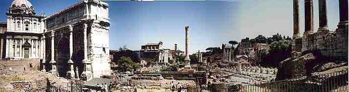 Vista del Foro romano desde el Tabularium