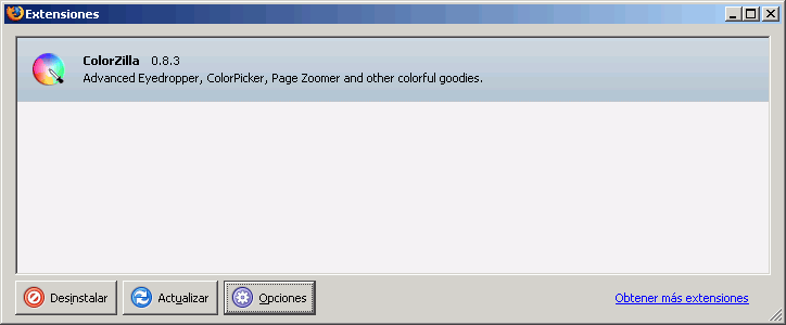 Colorzilla  - Instalaci�n 3