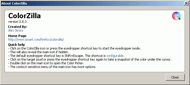 Colorzilla  - Instalaci�n 4
