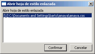 Abrir hoja de estilo