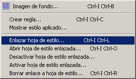 Men� Estilo > Enlazar