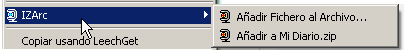 IZArc - Menú contextual IZArc IZArc - Menú contextual IZArc