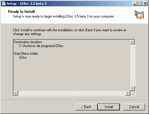 IZArc - Instalación - Paso 7 IZArc - Instalación - Paso 7