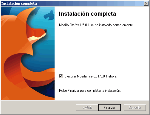 Firefox - Instalaci�n - Instalaci�n completa