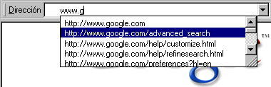 Internet Explorer 5.5 - Direcciones anteriores Internet Explorer 5.5 - Direcciones anteriores