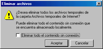 Internet Explorer 5.5 - Borrar Archivos temporales de Internet 2 Internet Explorer 5.5 - Borrar Archivos temporales de Internet 2
