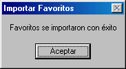 Internet Explorer 5.5 - Importar favoritos - Paso 6 Internet Explorer 5.5 - Importar favoritos - Paso 6