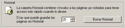 Internet Explorer 6.0 - Borrar historial Internet Explorer 6.0 - Borrar historial