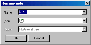 KeyNote - Utilizar - Renombrar nota KeyNote - Utilizar - Renombrar nota