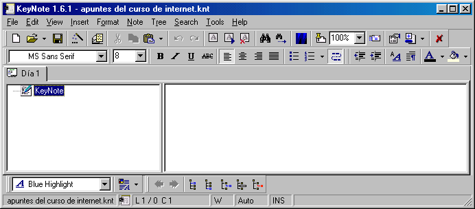 KeyNote - Utilizar - Nuevo nombre de nodo KeyNote - Utilizar - Nuevo nombre de nodo