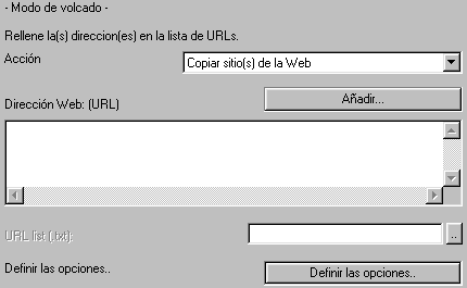HTTRack - Descargar un sitio web - Paso 2