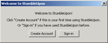 StumbleUpon - Aviso de registro StumbleUpon - Aviso de registro