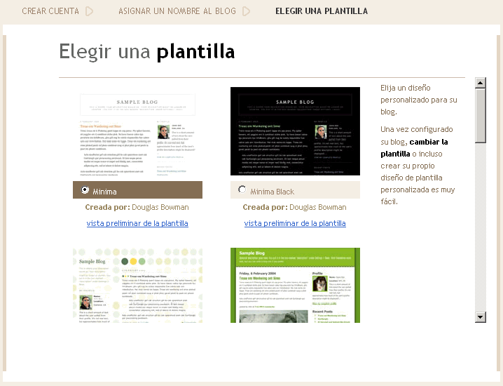 Blogger - Crear un Weblog - Paso 1 Blogger - Crear un Weblog - Paso 1