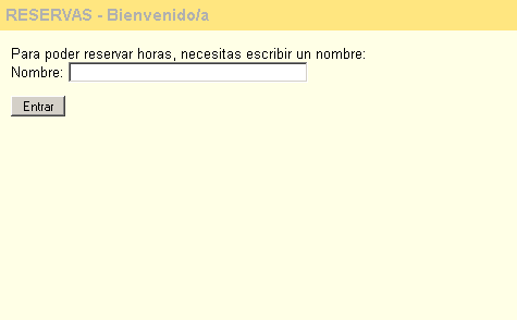 Reservas - Presentaci�n