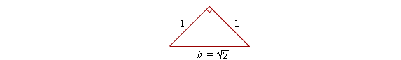 non right isosceles triangle