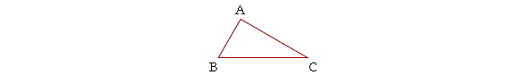 The angles in a triangle.