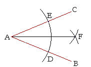 Bisect an angle