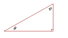 A right triangle